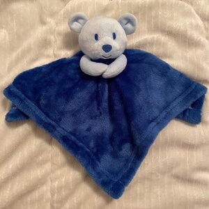 George Bear Blue Baby Plush Security Blanket Lovey